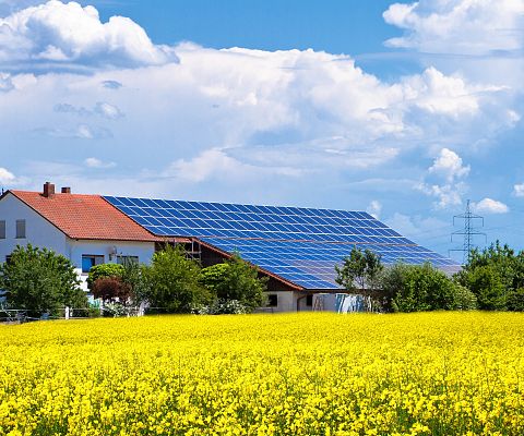 Grafika Fotowoltaika dla rolników